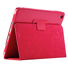 Coque Portefeuille Livre Cuir Etui Clapet L04 pour Apple iPad 10.2 (2019) Rouge