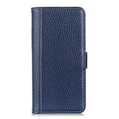 Coque Portefeuille Livre Cuir Etui Clapet L04 pour Apple iPhone 12 Mini Bleu