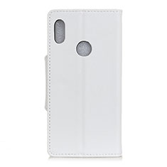 Coque Portefeuille Livre Cuir Etui Clapet L04 pour BQ Vsmart Active 1 Blanc