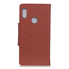 Coque Portefeuille Livre Cuir Etui Clapet L04 pour BQ X2 Marron