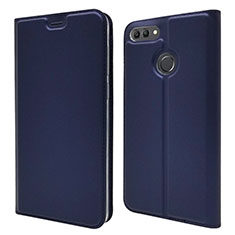 Coque Portefeuille Livre Cuir Etui Clapet L04 pour Huawei Enjoy 8 Plus Bleu