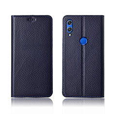 Coque Portefeuille Livre Cuir Etui Clapet L04 pour Huawei Honor 8X Bleu