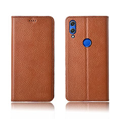 Coque Portefeuille Livre Cuir Etui Clapet L04 pour Huawei Honor 8X Orange