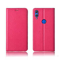 Coque Portefeuille Livre Cuir Etui Clapet L04 pour Huawei Honor 8X Rouge