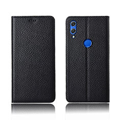 Coque Portefeuille Livre Cuir Etui Clapet L04 pour Huawei Honor V10 Lite Noir