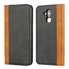 Coque Portefeuille Livre Cuir Etui Clapet L04 pour Huawei Mate 20 Lite Noir