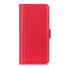Coque Portefeuille Livre Cuir Etui Clapet L04 pour Huawei Y7p Rouge