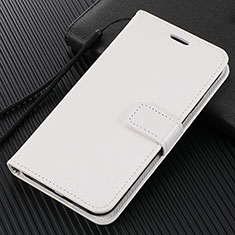 Coque Portefeuille Livre Cuir Etui Clapet L04 pour Oppo A92s 5G Blanc