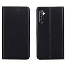 Coque Portefeuille Livre Cuir Etui Clapet L04 pour Realme X2 Noir