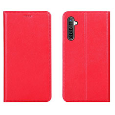 Coque Portefeuille Livre Cuir Etui Clapet L04 pour Realme X2 Rouge