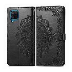 Coque Portefeuille Livre Cuir Etui Clapet L04 pour Samsung Galaxy A12 5G Noir