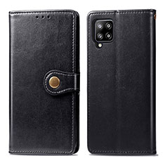 Coque Portefeuille Livre Cuir Etui Clapet L04 pour Samsung Galaxy A42 5G Noir