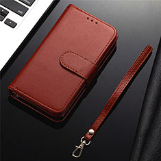 Coque Portefeuille Livre Cuir Etui Clapet L04 pour Samsung Galaxy S20 Plus 5G Marron