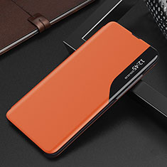 Coque Portefeuille Livre Cuir Etui Clapet L04 pour Samsung Galaxy S21 FE 5G Orange