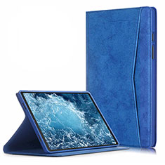 Coque Portefeuille Livre Cuir Etui Clapet L04 pour Samsung Galaxy Tab A7 4G 10.4 SM-T505 Bleu