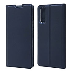 Coque Portefeuille Livre Cuir Etui Clapet L04 pour Sony Xperia 10 II Bleu