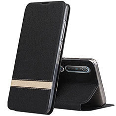 Coque Portefeuille Livre Cuir Etui Clapet L04 pour Xiaomi Mi 10 Noir