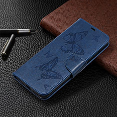 Coque Portefeuille Livre Cuir Etui Clapet L04 pour Xiaomi POCO C3 Bleu