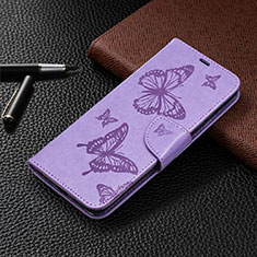 Coque Portefeuille Livre Cuir Etui Clapet L04 pour Xiaomi POCO C3 Violet