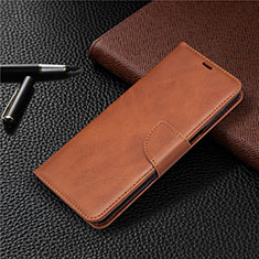 Coque Portefeuille Livre Cuir Etui Clapet L04 pour Xiaomi Redmi Note 9S Marron