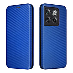 Coque Portefeuille Livre Cuir Etui Clapet L04Z pour OnePlus 10T 5G Bleu