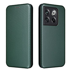 Coque Portefeuille Livre Cuir Etui Clapet L04Z pour OnePlus 10T 5G Vert