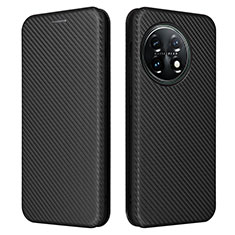 Coque Portefeuille Livre Cuir Etui Clapet L04Z pour OnePlus 11 5G Noir