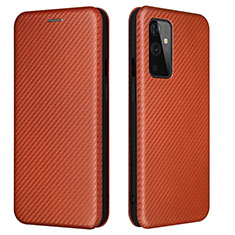 Coque Portefeuille Livre Cuir Etui Clapet L04Z pour OnePlus 9 5G Marron