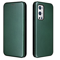 Coque Portefeuille Livre Cuir Etui Clapet L04Z pour OnePlus 9 Pro 5G Vert