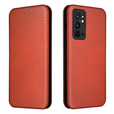 Coque Portefeuille Livre Cuir Etui Clapet L04Z pour OnePlus 9RT 5G Marron