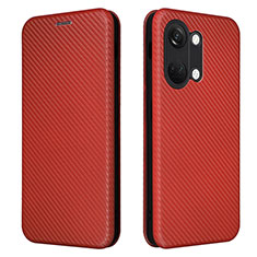 Coque Portefeuille Livre Cuir Etui Clapet L04Z pour OnePlus Ace 2V 5G Marron