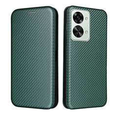 Coque Portefeuille Livre Cuir Etui Clapet L04Z pour OnePlus Nord 2T 5G Vert