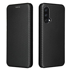 Coque Portefeuille Livre Cuir Etui Clapet L04Z pour OnePlus Nord CE 5G Noir