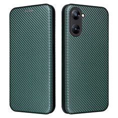 Coque Portefeuille Livre Cuir Etui Clapet L04Z pour Realme 10S 5G Vert