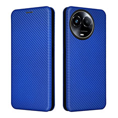 Coque Portefeuille Livre Cuir Etui Clapet L04Z pour Realme 11X 5G Bleu