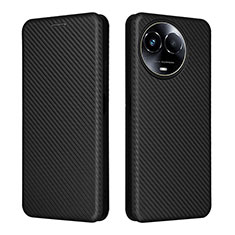 Coque Portefeuille Livre Cuir Etui Clapet L04Z pour Realme 11X 5G Noir