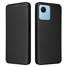 Coque Portefeuille Livre Cuir Etui Clapet L04Z pour Realme C30s Noir