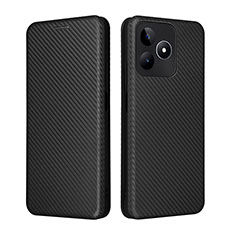 Coque Portefeuille Livre Cuir Etui Clapet L04Z pour Realme C51 Noir