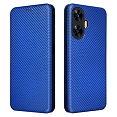 Coque Portefeuille Livre Cuir Etui Clapet L04Z pour Realme C55 Bleu