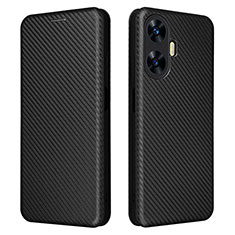 Coque Portefeuille Livre Cuir Etui Clapet L04Z pour Realme C55 Noir