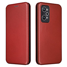 Coque Portefeuille Livre Cuir Etui Clapet L04Z pour Realme GT Neo 3T 5G Marron