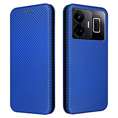 Coque Portefeuille Livre Cuir Etui Clapet L04Z pour Realme GT Neo5 240W 5G Bleu