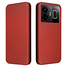 Coque Portefeuille Livre Cuir Etui Clapet L04Z pour Realme GT Neo5 240W 5G Marron