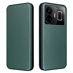 Coque Portefeuille Livre Cuir Etui Clapet L04Z pour Realme GT Neo5 240W 5G Vert