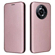 Coque Portefeuille Livre Cuir Etui Clapet L04Z pour Realme Narzo 60 5G Or Rose