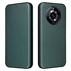 Coque Portefeuille Livre Cuir Etui Clapet L04Z pour Realme Narzo 60 5G Vert