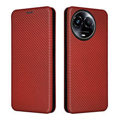 Coque Portefeuille Livre Cuir Etui Clapet L04Z pour Realme V50 5G Marron