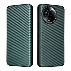 Coque Portefeuille Livre Cuir Etui Clapet L04Z pour Realme V50 5G Vert