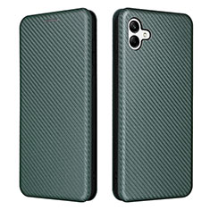 Coque Portefeuille Livre Cuir Etui Clapet L04Z pour Samsung Galaxy A04 4G Vert