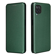 Coque Portefeuille Livre Cuir Etui Clapet L04Z pour Samsung Galaxy A12 5G Vert